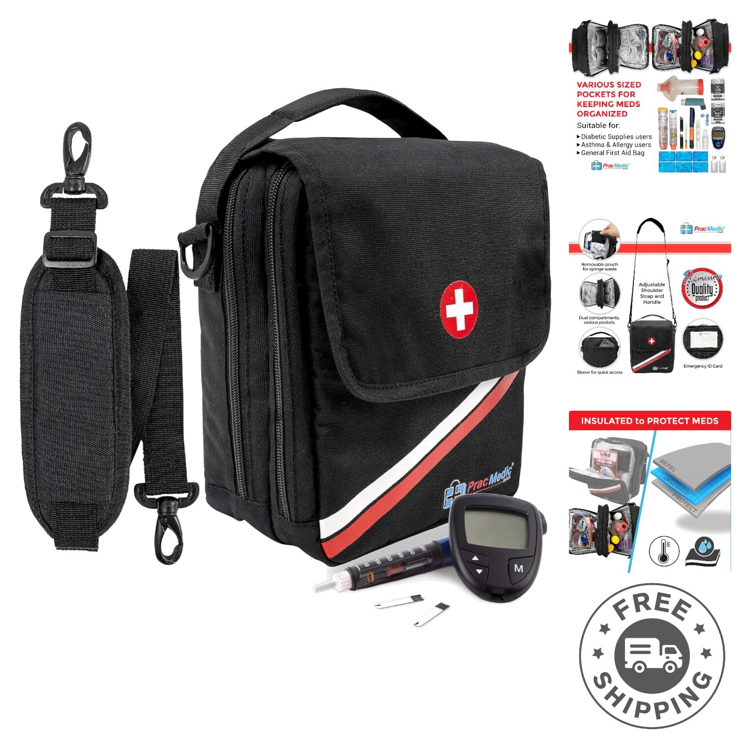 Insulated Epipen Carry Case – Versatile Travel Bag for Medications and Supplies