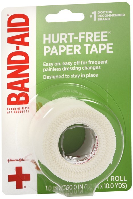 BAND-AID Hurt-Free Paper Tape 1 in x 10 yd 10 YD