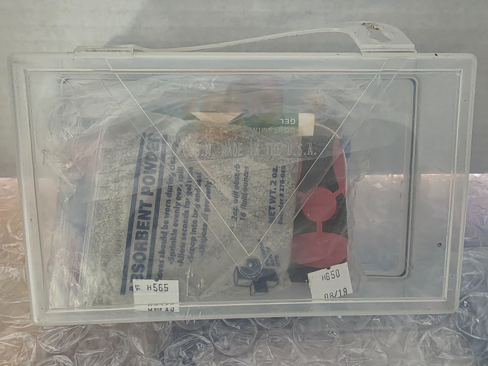 blue bird Florida first aid kit clear 10 unit and body fluid clean up kit combo