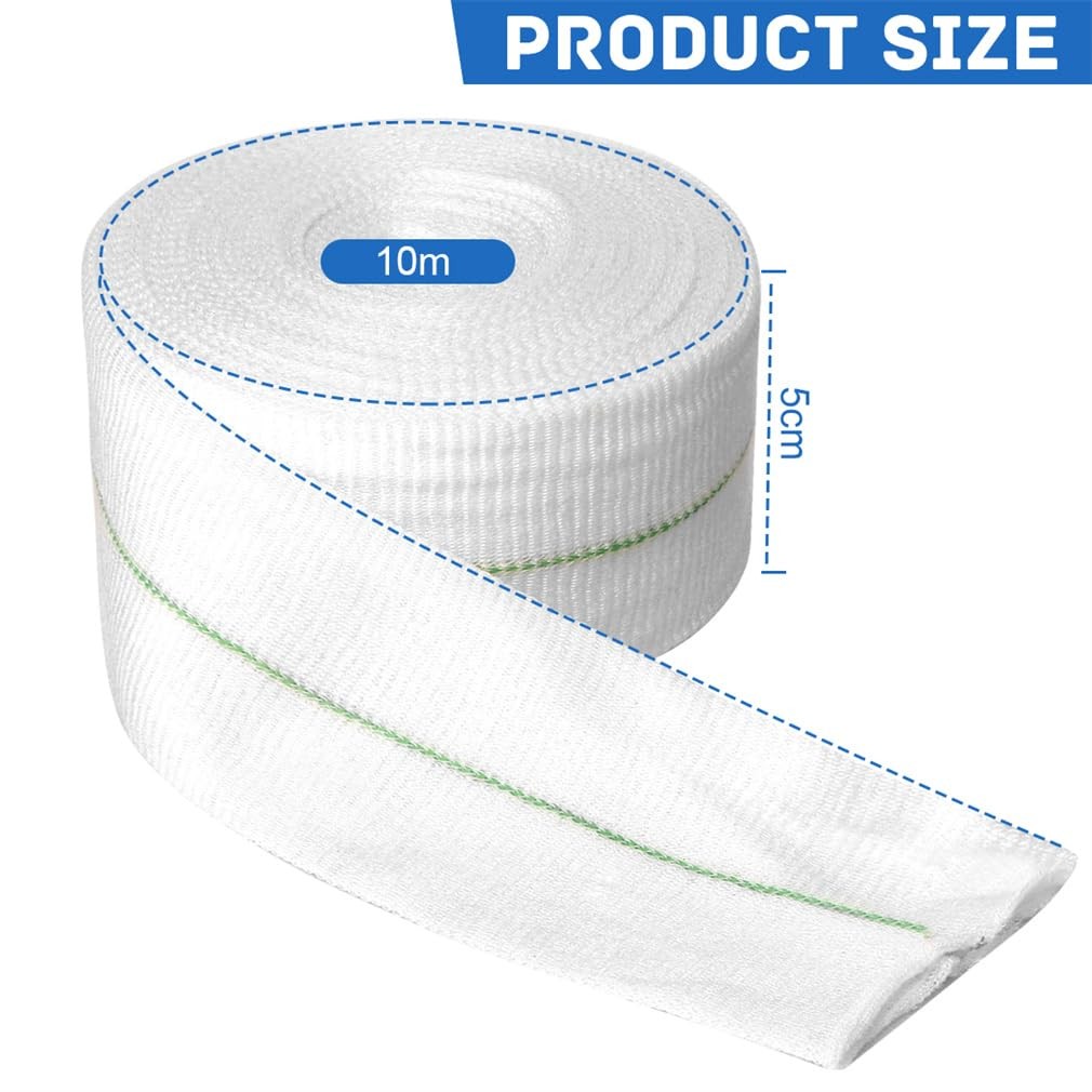 Tubular Elastic Sport Bandage 2inch x 32.8 Feet Reusable 5cmx10m, White