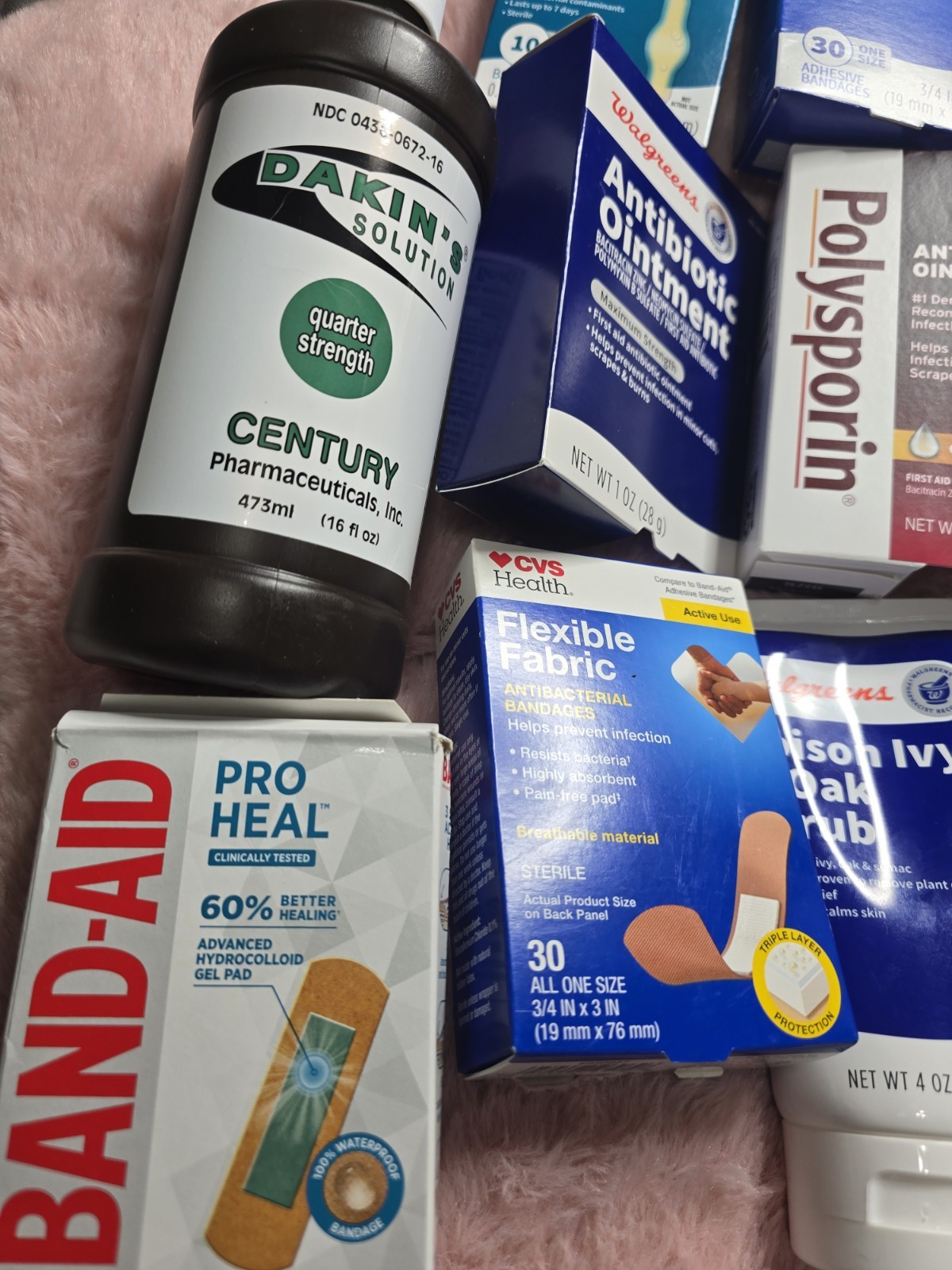 First Aid / Personal Health Kit – Bandages Gauze Antibiotic Ointment + More! New
