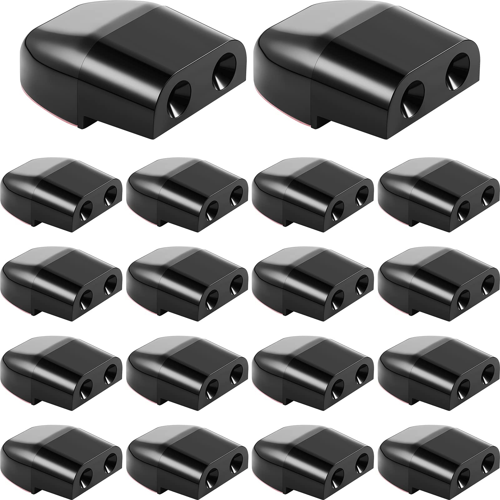 Frienda 18 Pcs Deer Whistles for Car Warning Devices Vehicles Horn Black