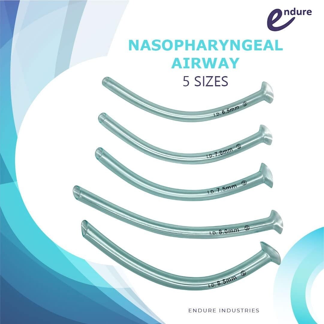 Endure Airway Emergency Kit – 8 Sizes Berman OPA + 5 Sizes NPA + 5 Packs Jelly