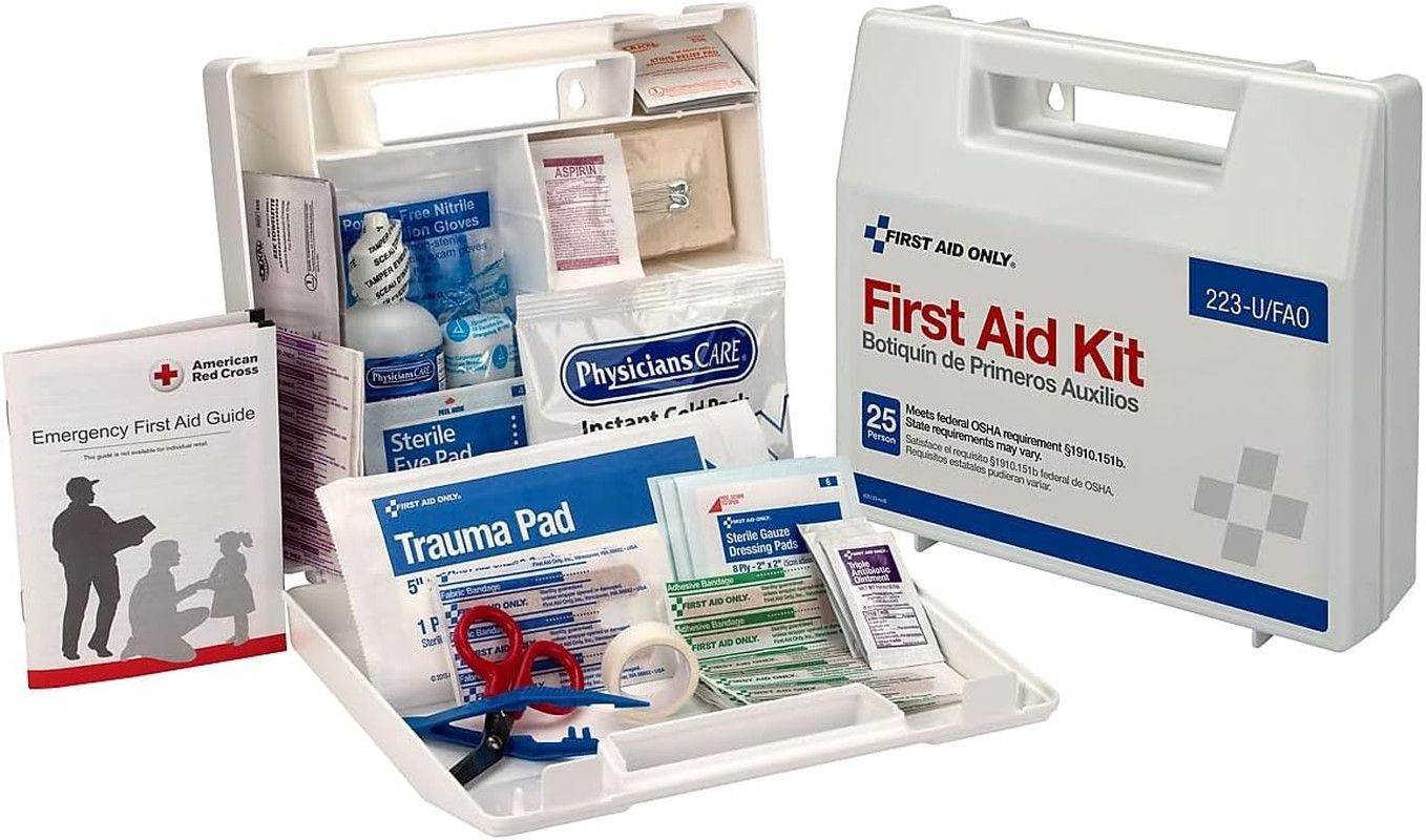 223-U Osha-Compliant First Aid Kit, All-Purpose 25-Person Emergency First Aid Ki