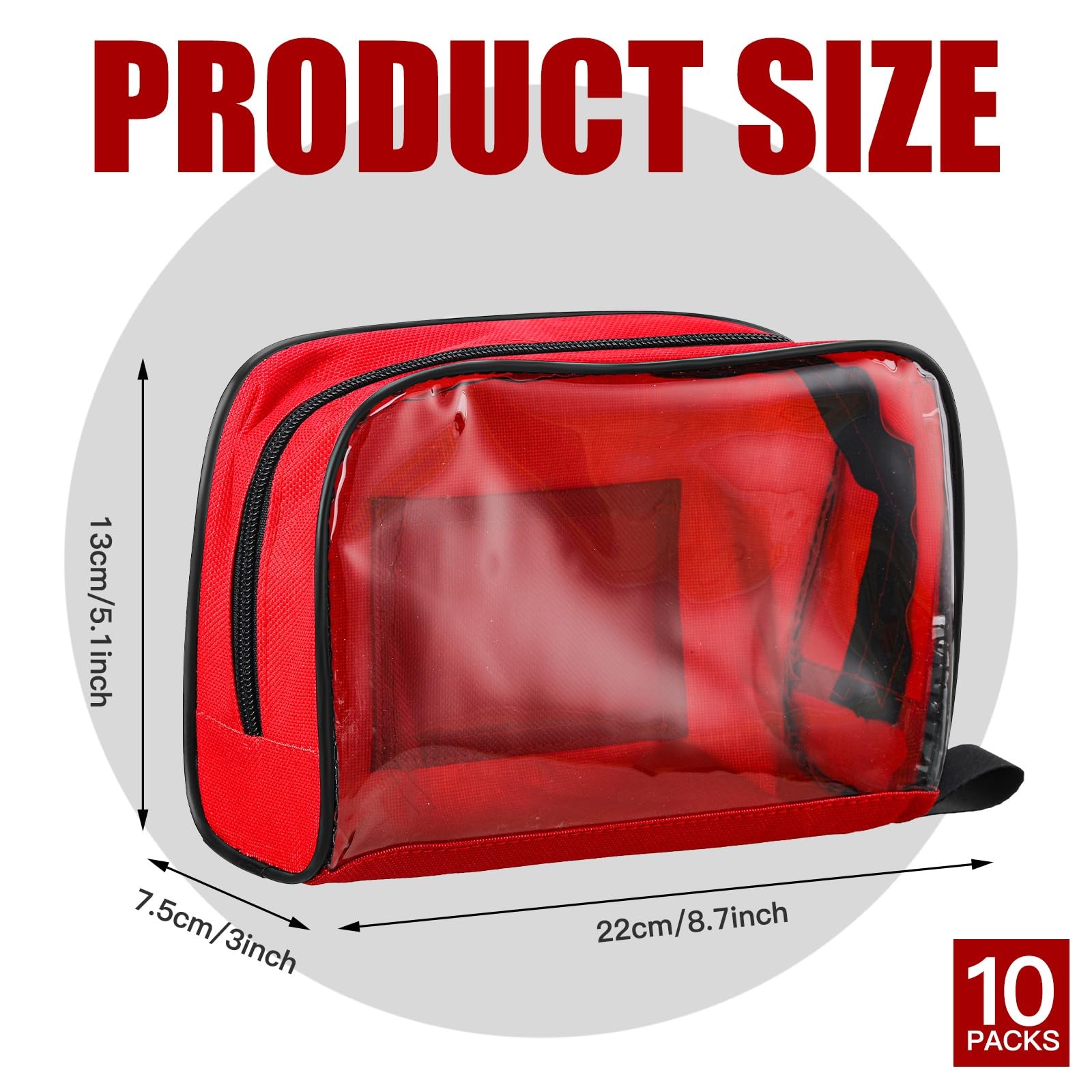 10 Pcs 5 Colors First Aid Kit Bag Empty Emergency Medical Kit Accessory Pouch…