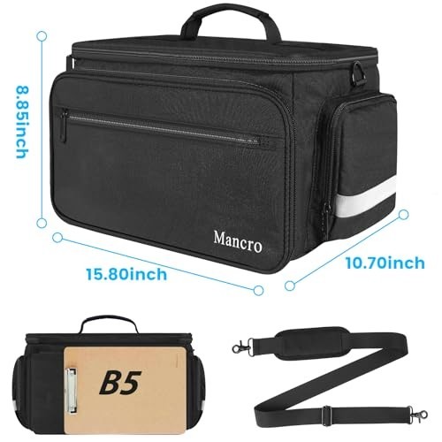 Medical Bag Nurse Home Health First Aid Organizer Water Resistant with Shoulder