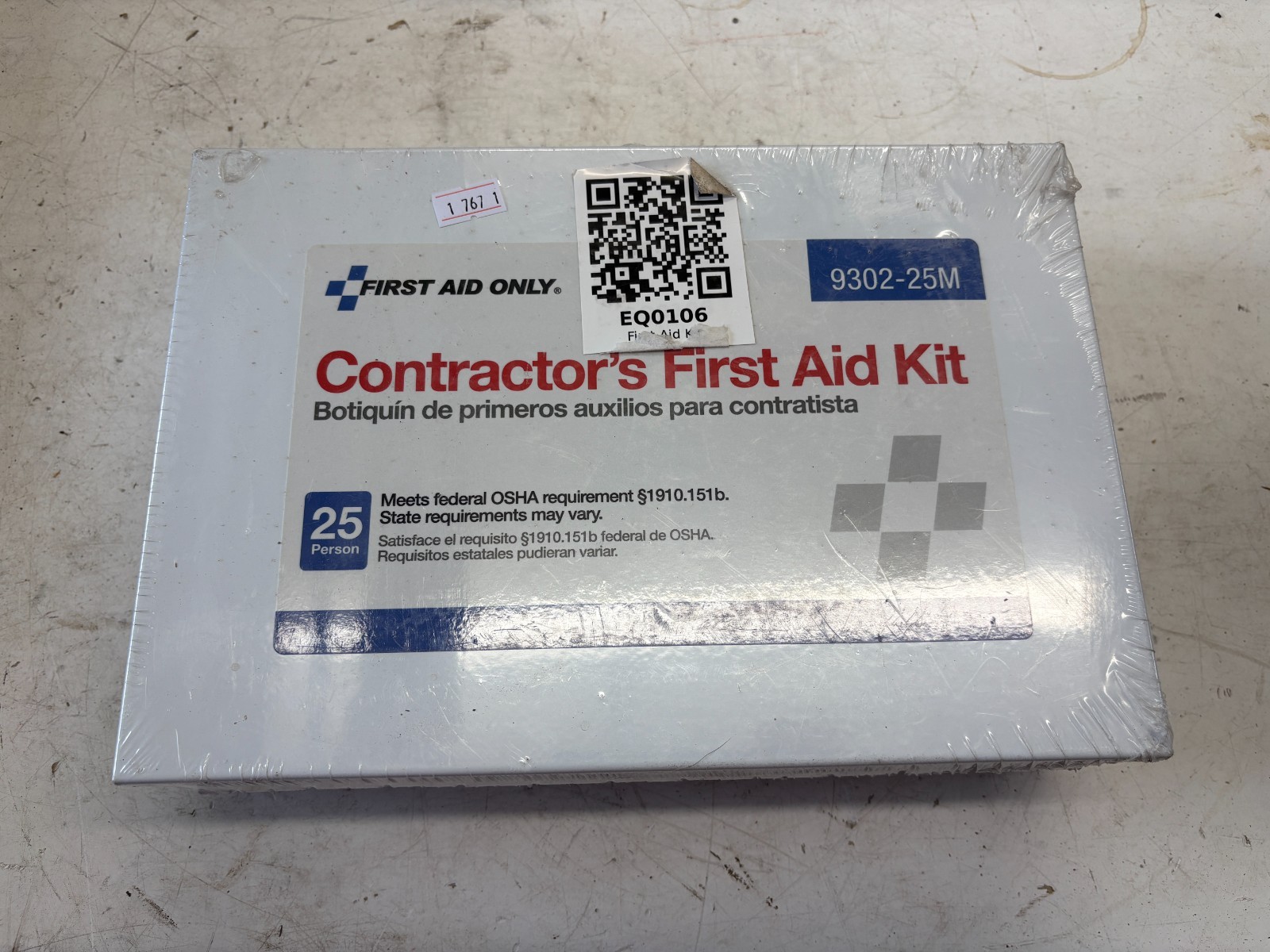 First Aid Only Contractors First Aid Kit 25 Person Metal Case