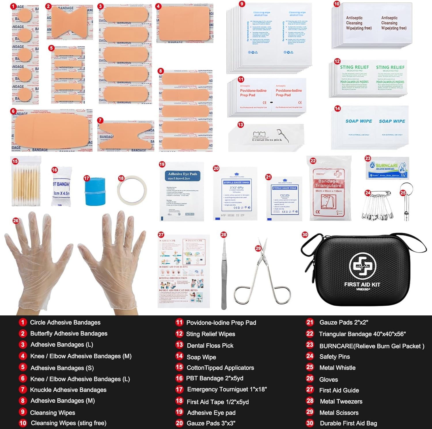 Durable 150-Piece Mini First Aid Kit – Compact, Portable & Ready for Emergencies