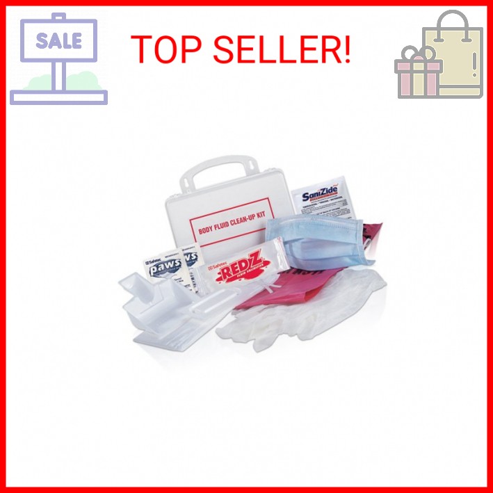 Safetec 25005 National Standard Biohazard Spill Kit, Plastic Case, Case, 12, Kit