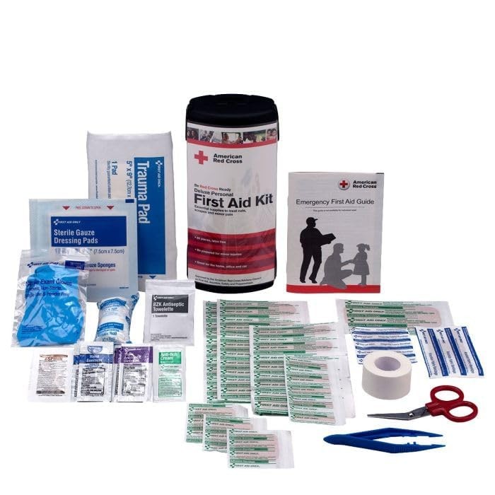 American Red Cross Deluxe Personal First Aid Kit 66 Piece Emergency Medical Supp