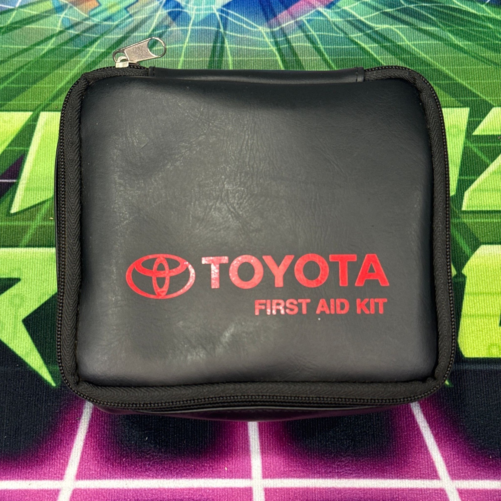 Toyota First Aid Kit Compact Travel Roadside Black Emergency Pouch PT420-03023