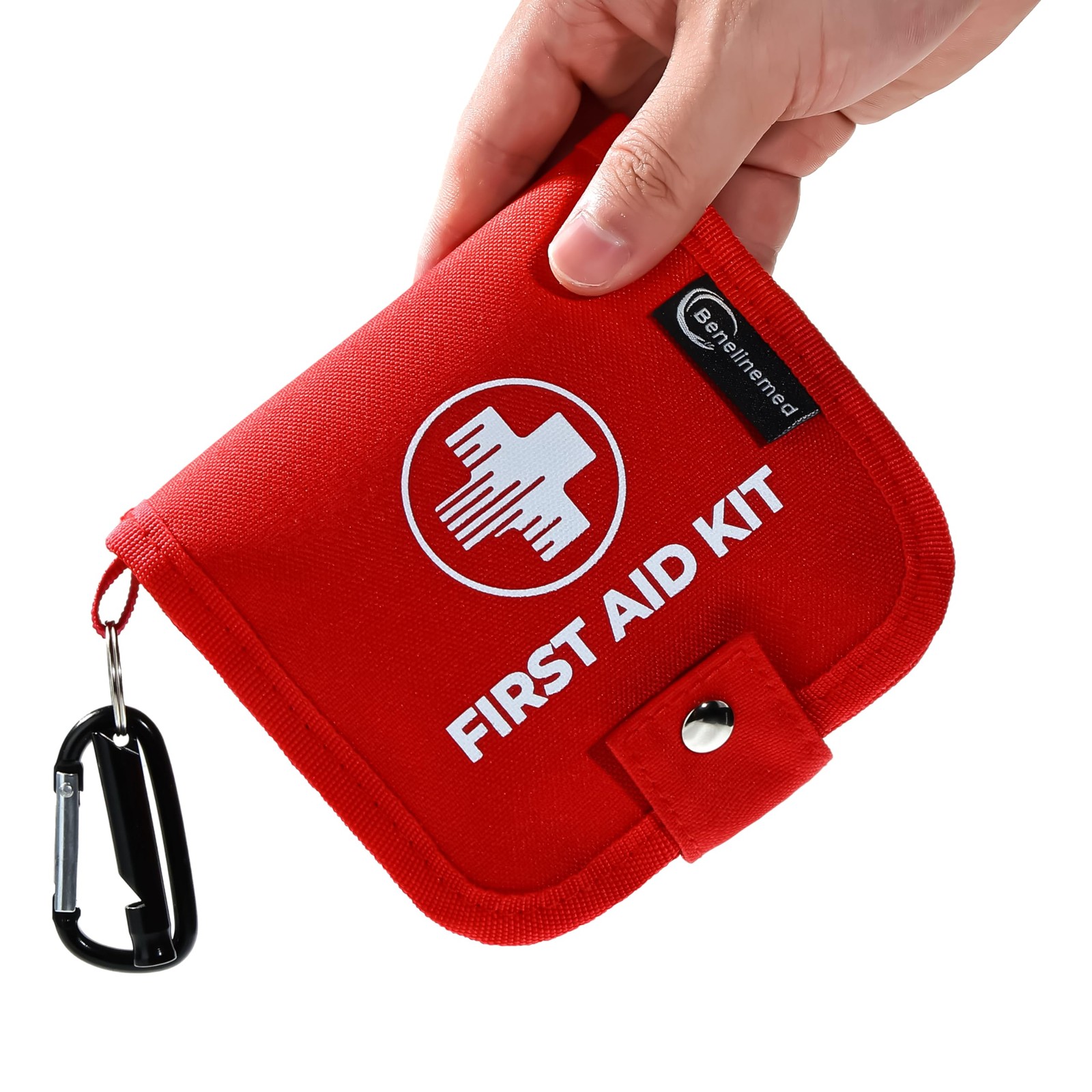 Benelinemed Mini First Aid Kit – 137 Piece Small Emergency Medical Red