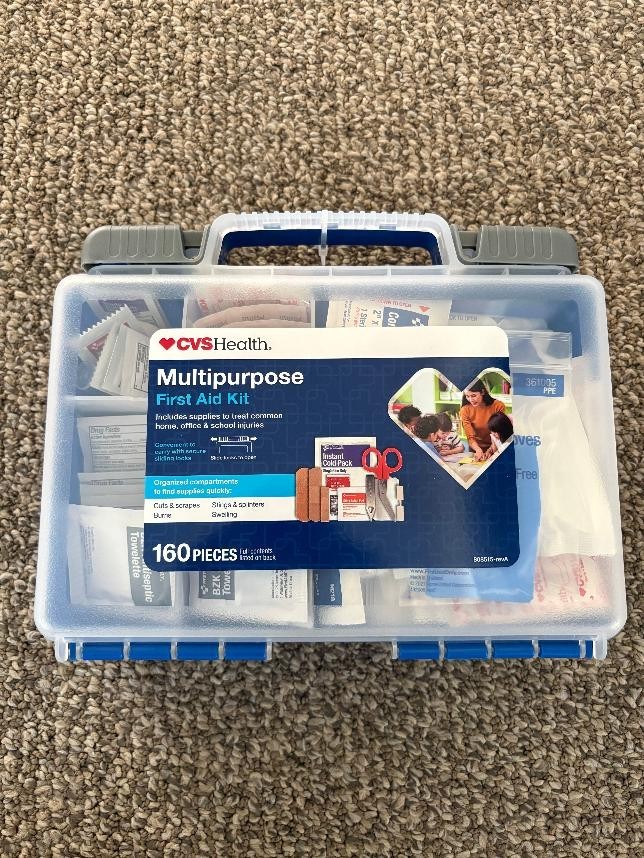 CVS Health Multi-Purpose 160pc Plastic First Aid Kit