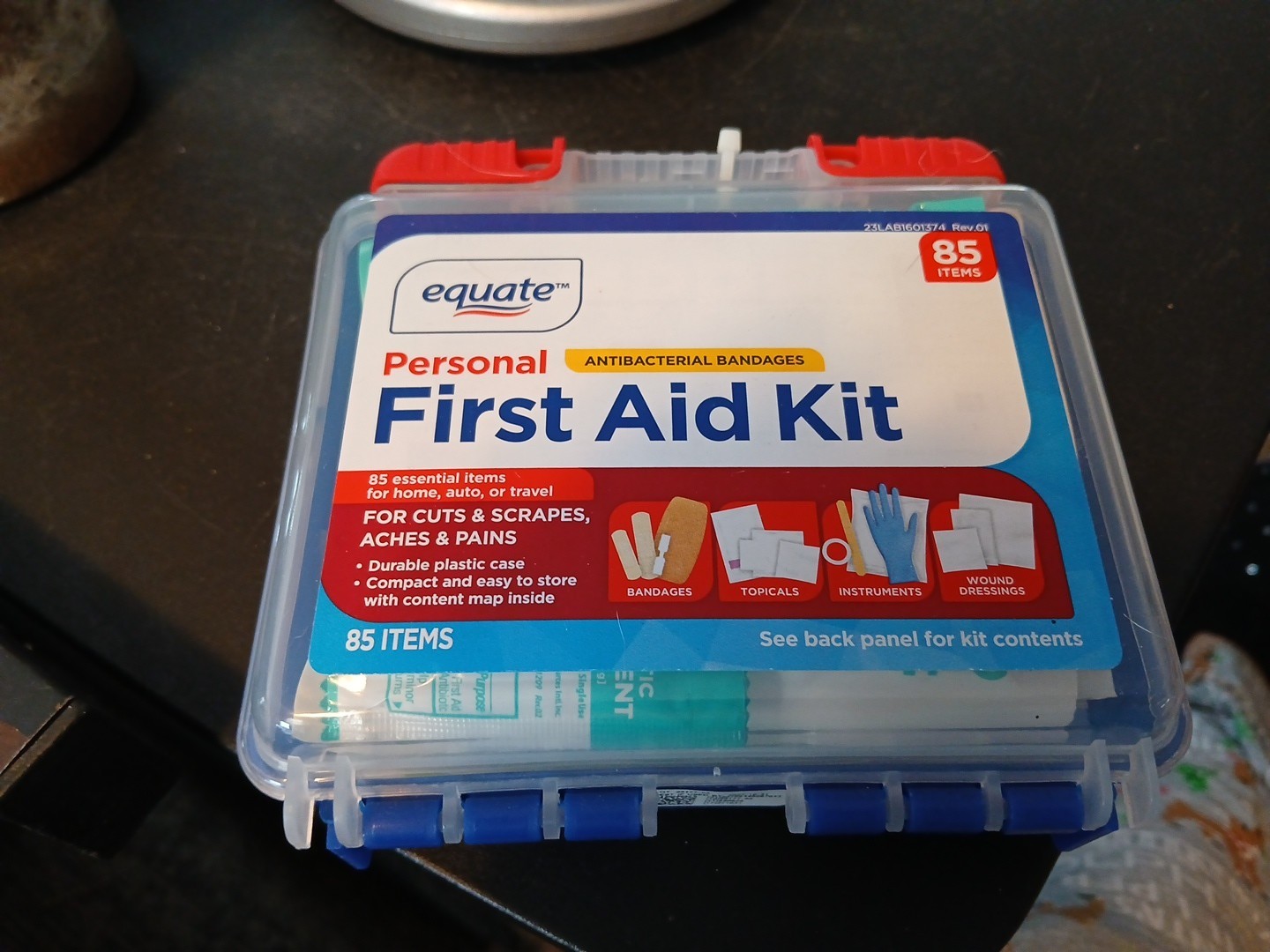 Equate on-the-go First Aid Kit 85 Pieces – Home, Travel, Office, Auto, School