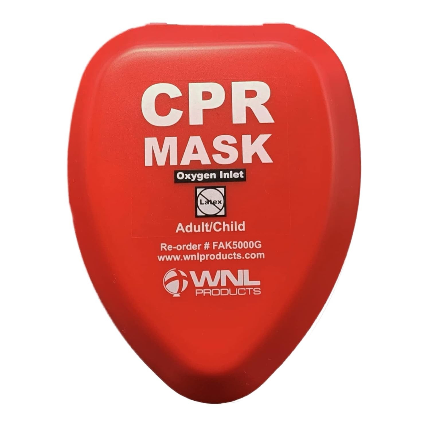 CPR Rescue Mask, Adult/Child Pocket Resuscitator, Hard Case Kit with Belt Clip