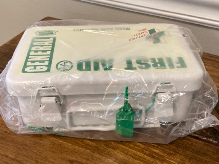 Certified Safety Mfg. Gerneral First Aid Metal Kit-Meets ANSI Standards-Unopened