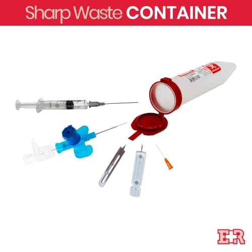 Porta Sharps Transportable Sharps Container with Locking Mechanism Single Unit