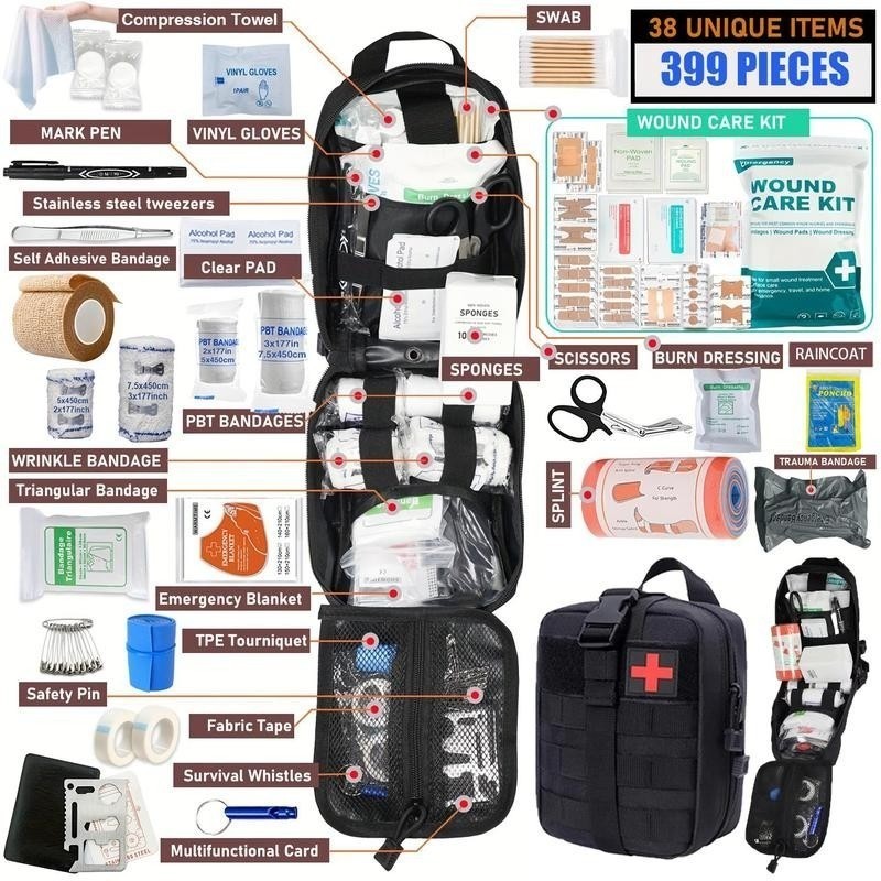 Military Tactical IFAK Trauma Bag First Aid Kit Survival Emergency Camping Medic