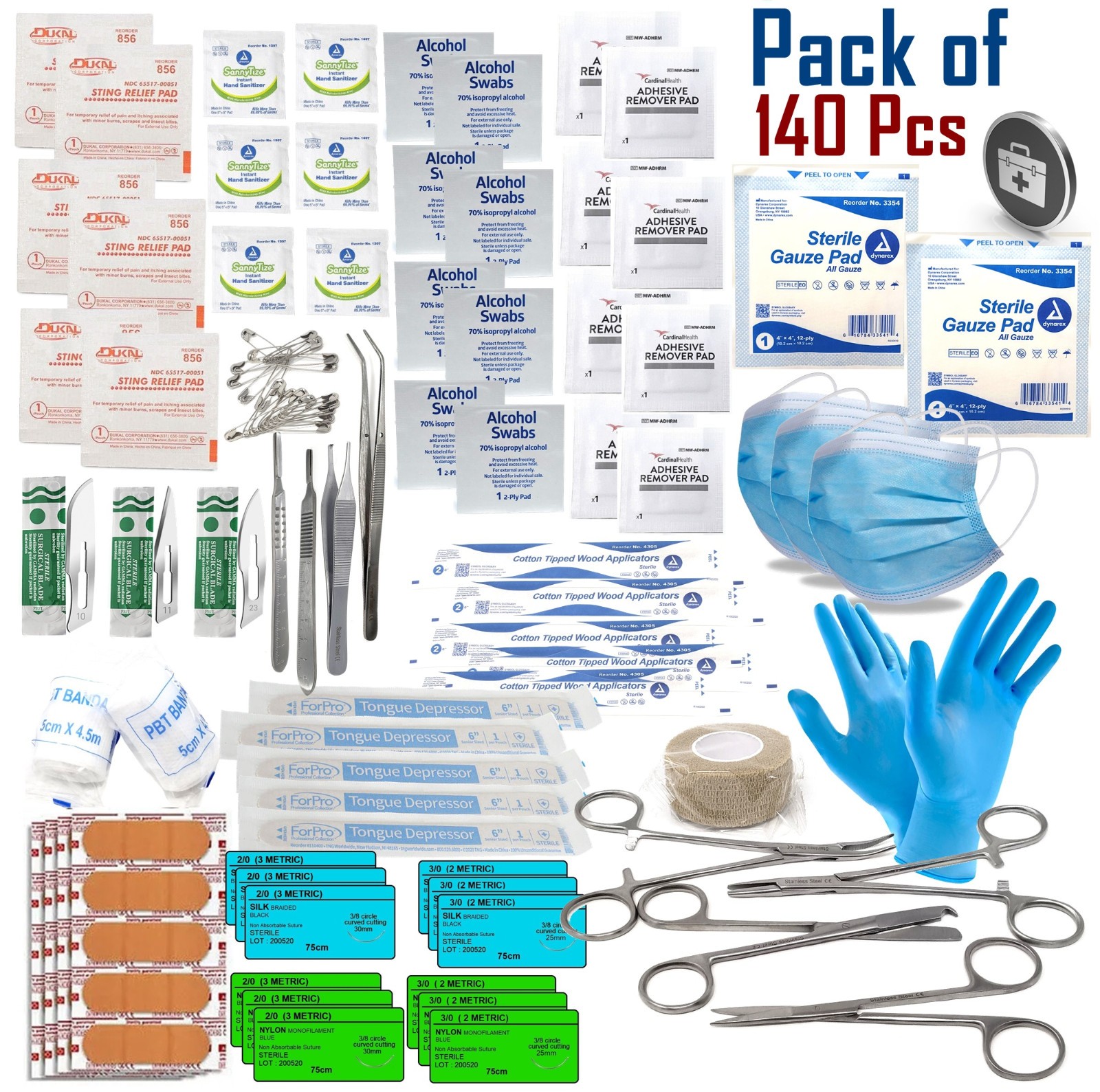 Adventure Medical First Aid Kit Trauma Survival Pack IFAK Supplies – 140 Pcs