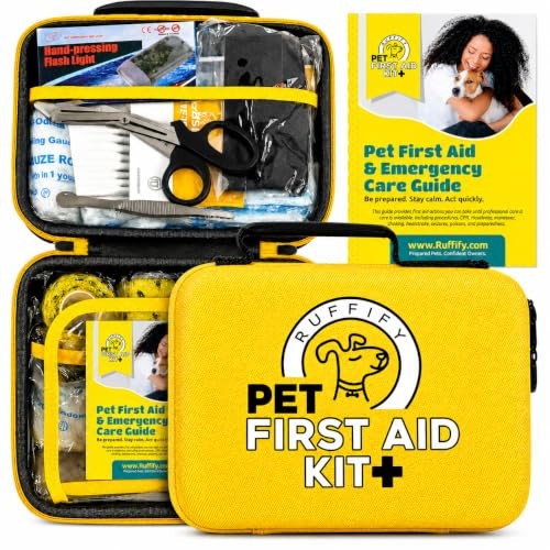 Dog and Cat First Aid Kit – Vet Approved, 74 Essential Items Pet Emergency Kit