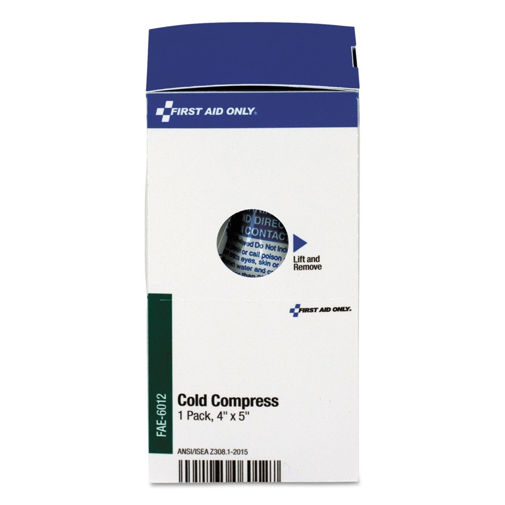 First Aid Only FAE6012 5 in. x 4 in. SmartCompliance Instant Cold Compress New