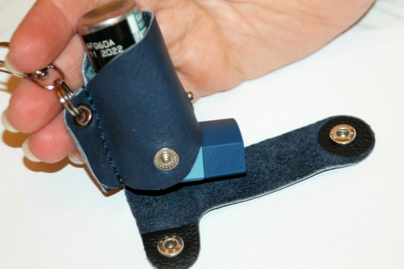 Leather inhaler case holder Asthma Inhaler pouch leather Protective Belt Clip