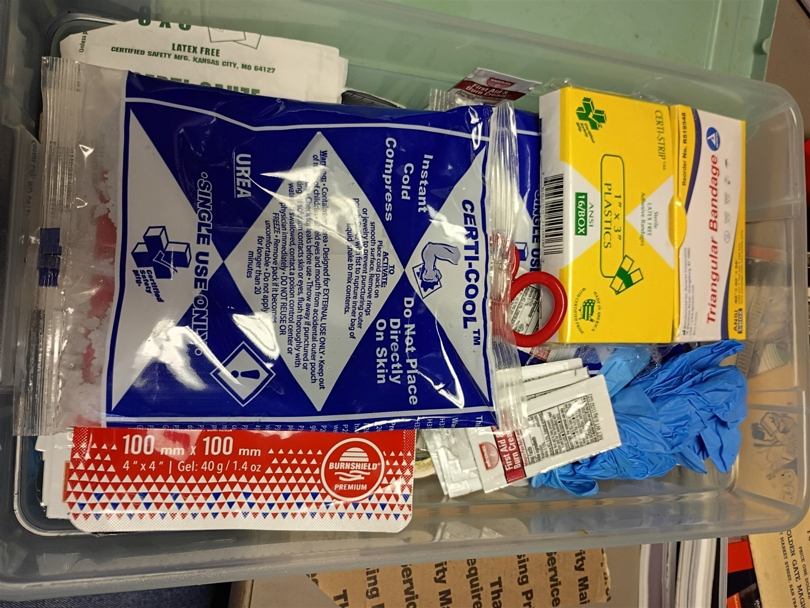 First Aid Supplies 16PW Class A First Aid Supplies 2 Tray Supplies
