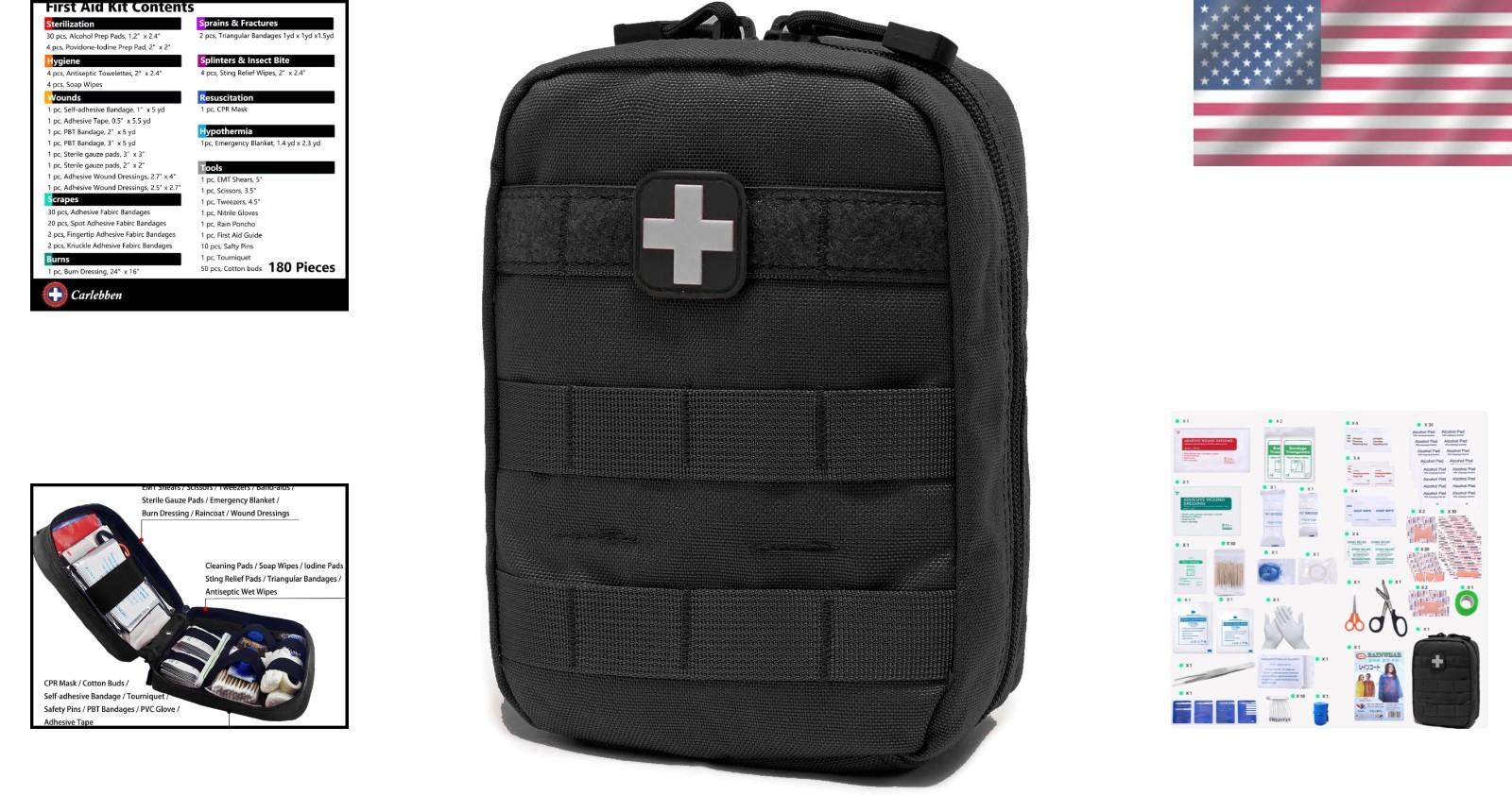 Emergency First Aid Kit Utility Pouch with Molle System