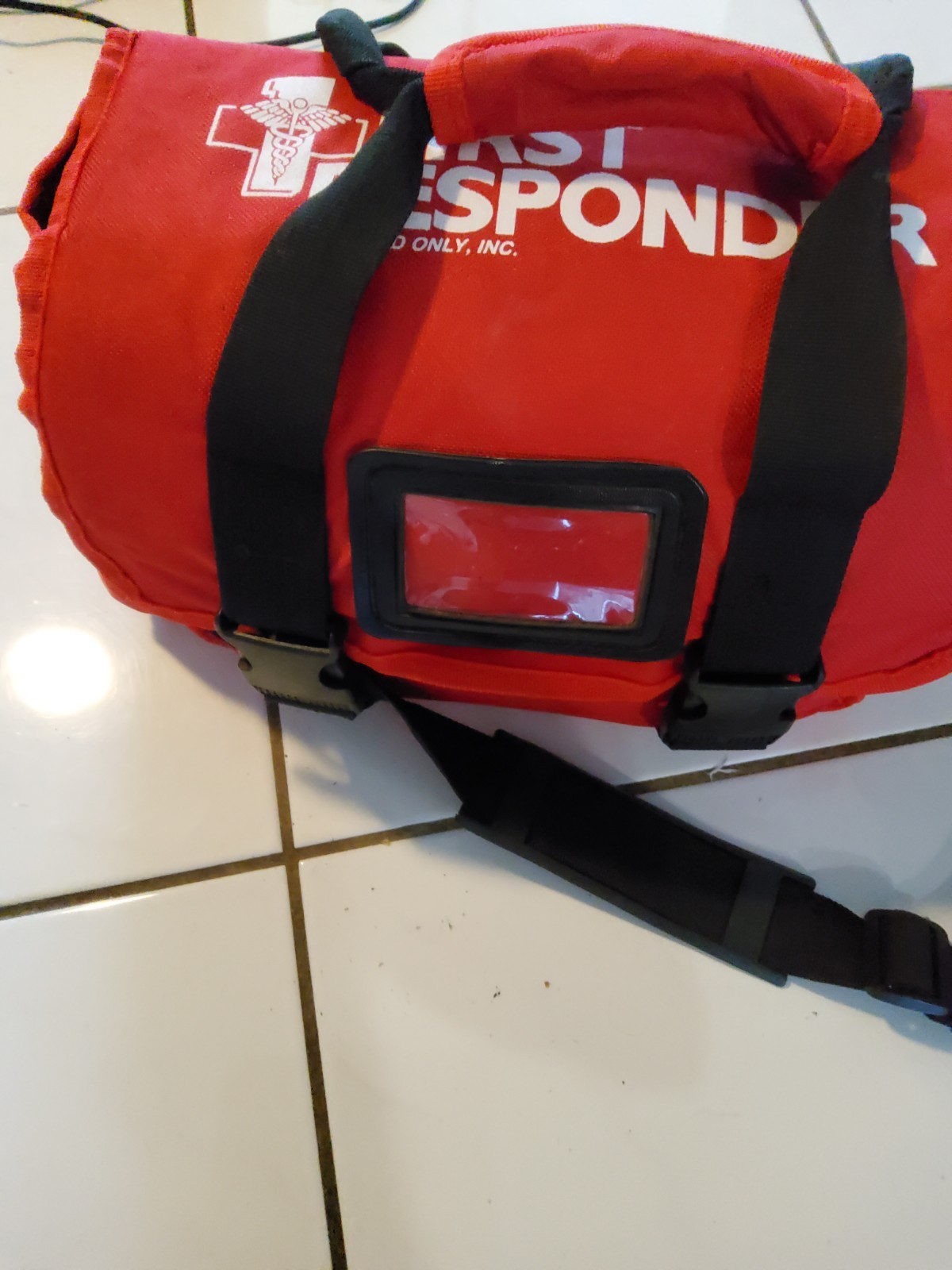 First Aid Only First Responder Bag – Red Nylon Portable Mount