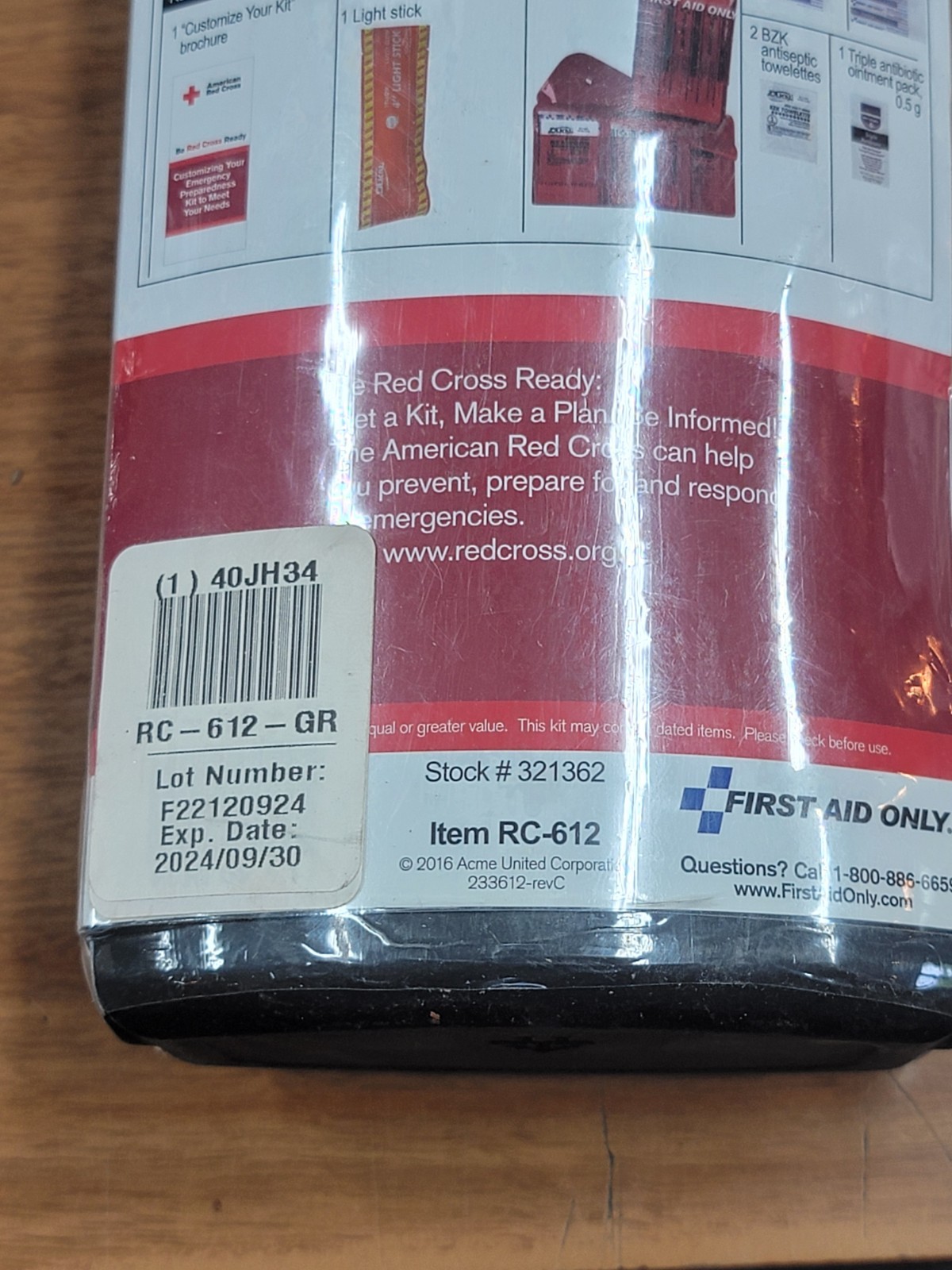 American Red Cross Deluxe Personal Safety Emergency Pack-INCLUDES Mask!