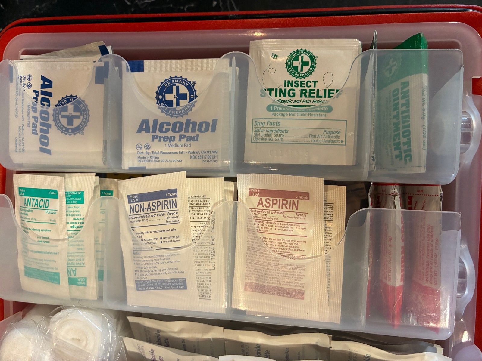 Be Smart Get Prepared First Aid Wall Kit