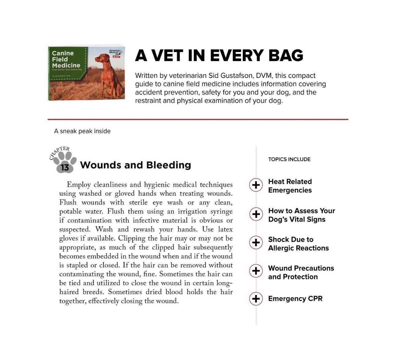 Adventure Medical Kits Workin' Dog Canine First Aid Kit with QuikClot