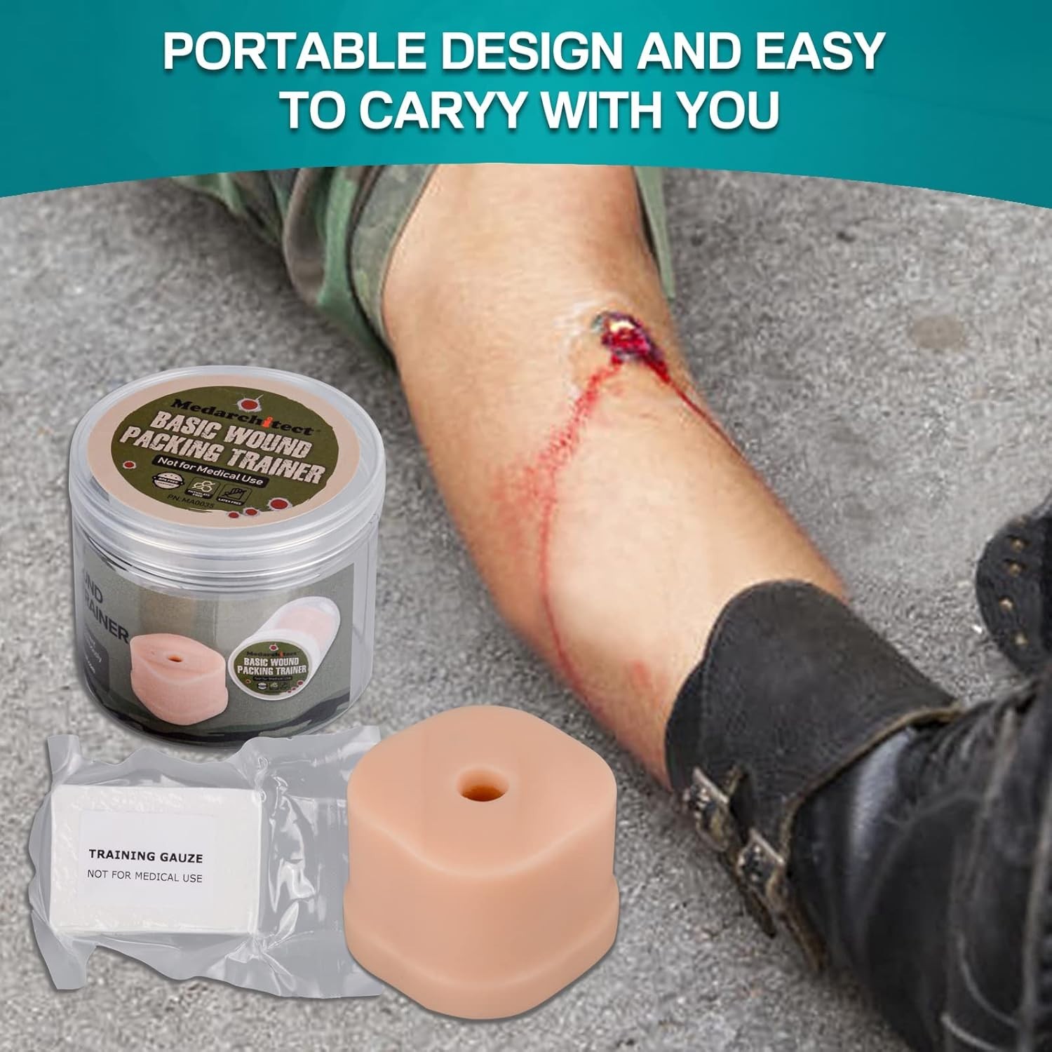 Medarchitect Wound Packing Task Trainer, Bleed Control Tourniquet Trainer,…