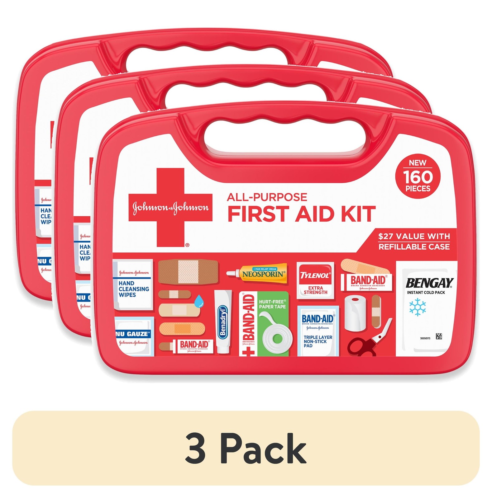 All-Purpose Portable Compact First Aid Kit 160 Piece