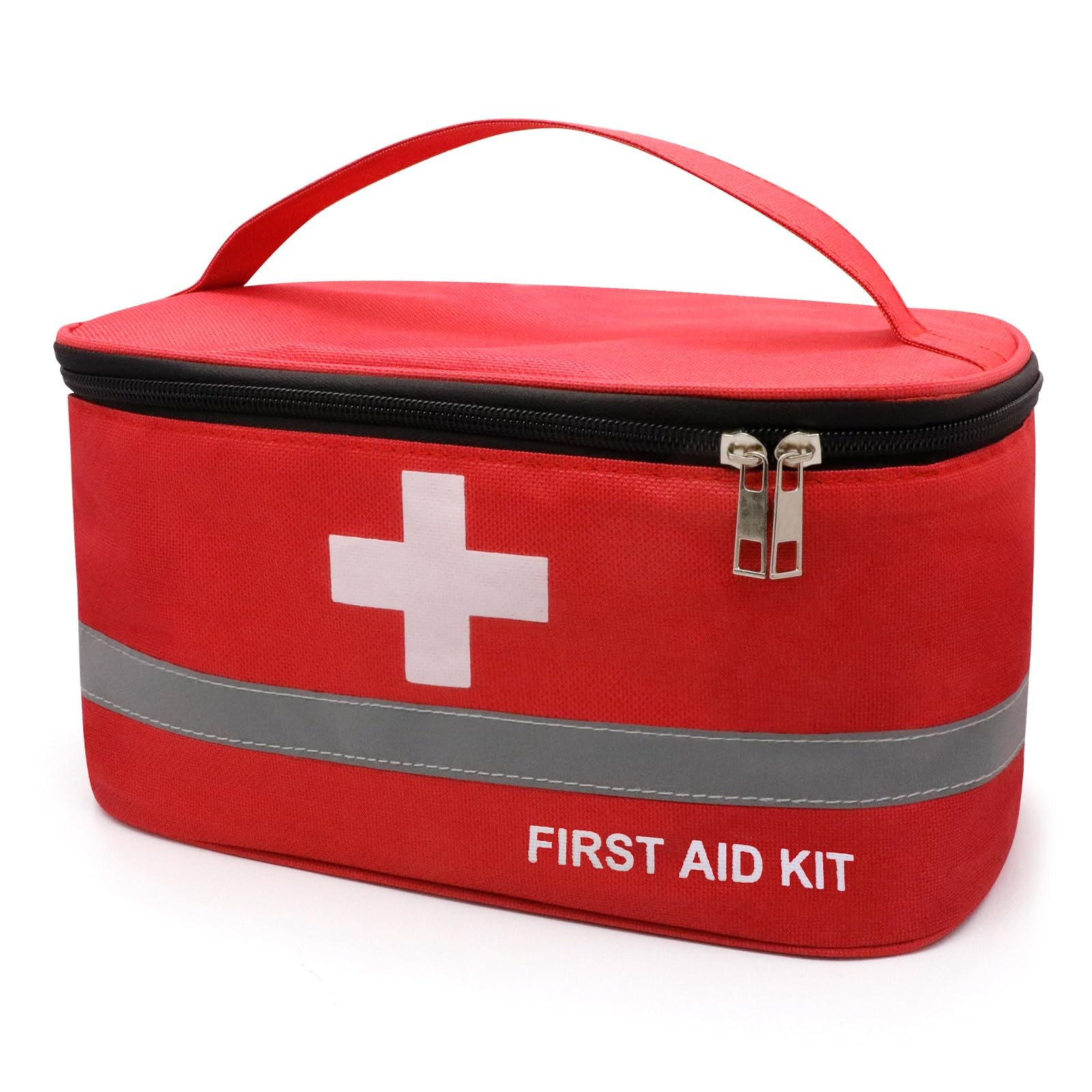 Empty First Aid Bag, 10.2×5.5×5.5 inches Portable Outdoor First Aid Medical S…