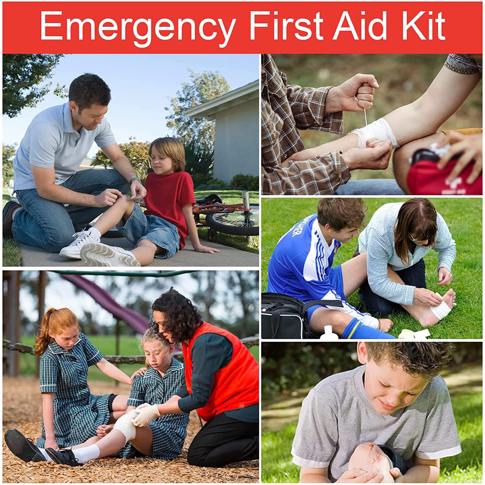 First Aid Kit – 97 Piece – Small Travel Kit, Ideal for Cars,…
