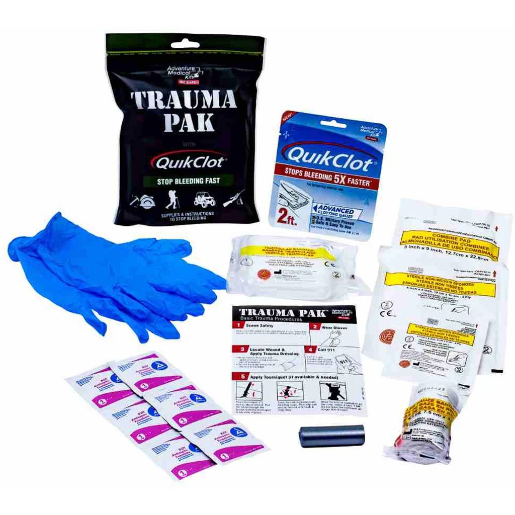 Adventure Trauma Pak First Aid Kit with QuikClot