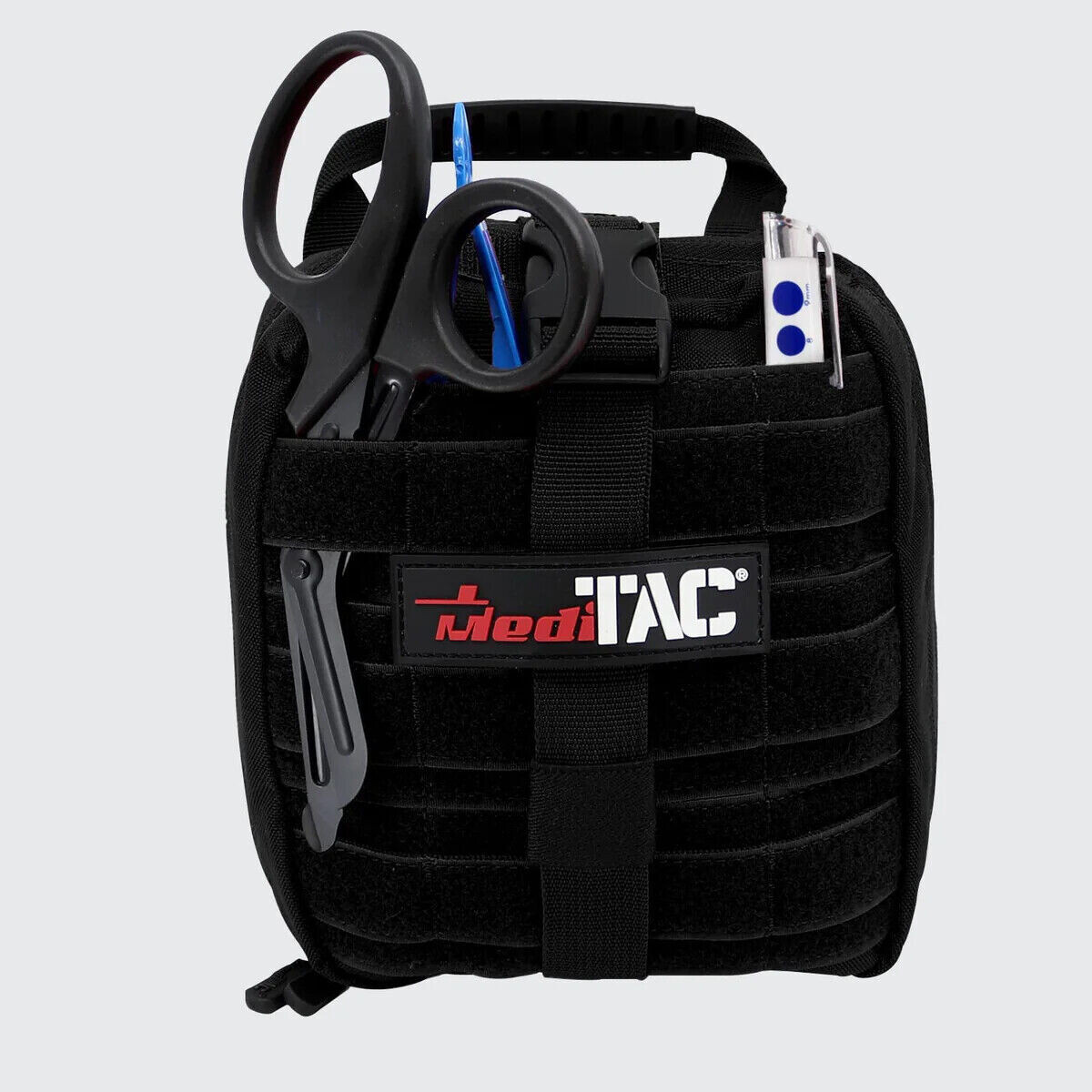 MediTac Full Tactical Trauma Kit Small Rip-Away Owl Type Bandages EMT – BLACK