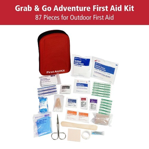 First Aid Only Pac-Kit Grab and Go Adventure First Aid Kit 87pc