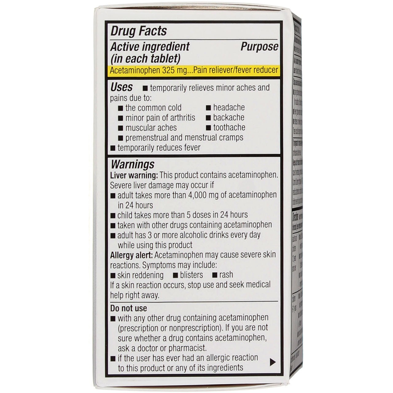 6 Pack GoodSense Acetaminophen Regular Strength Pain Reliever Tablets, 325 mg…