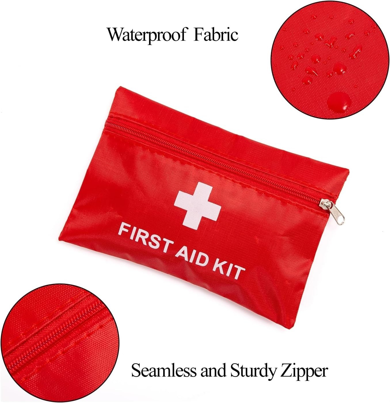 First Aid Bag Empty,Mini First Aid Pouch Empty,Mini First Aid Kit Bulk,Zipper…