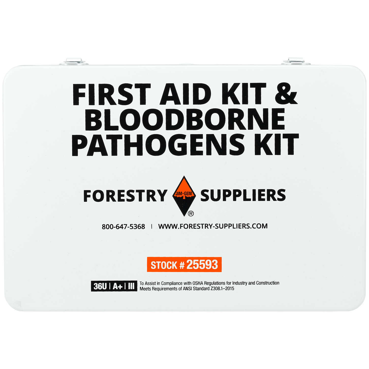 Forestry Suppliers Unitized First Aid CPR and Bloodborne Pathogens Kit 36-Unit