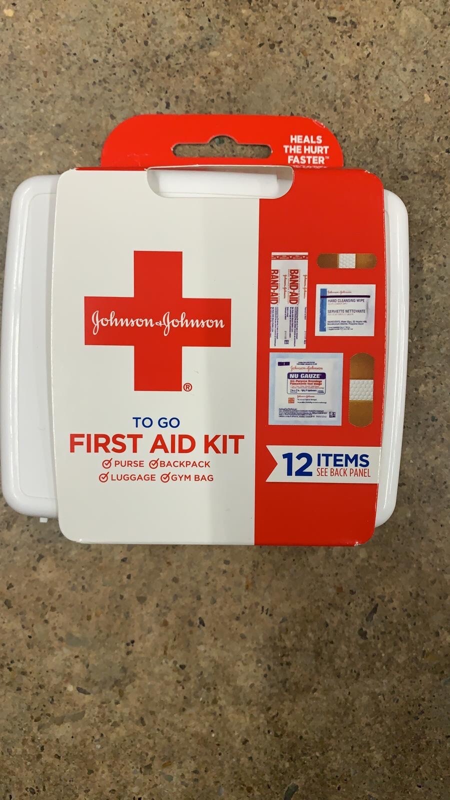 johnson johnson To Go First Aid Kit for (Purse, Backpack, Luggage and Gym Bag)