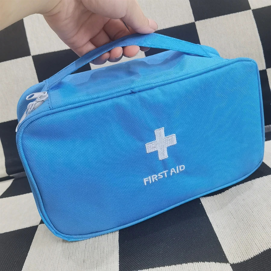 Health Medicine First Aid Kit Oxford Cloth Portable Travel Storage Emergency Kit