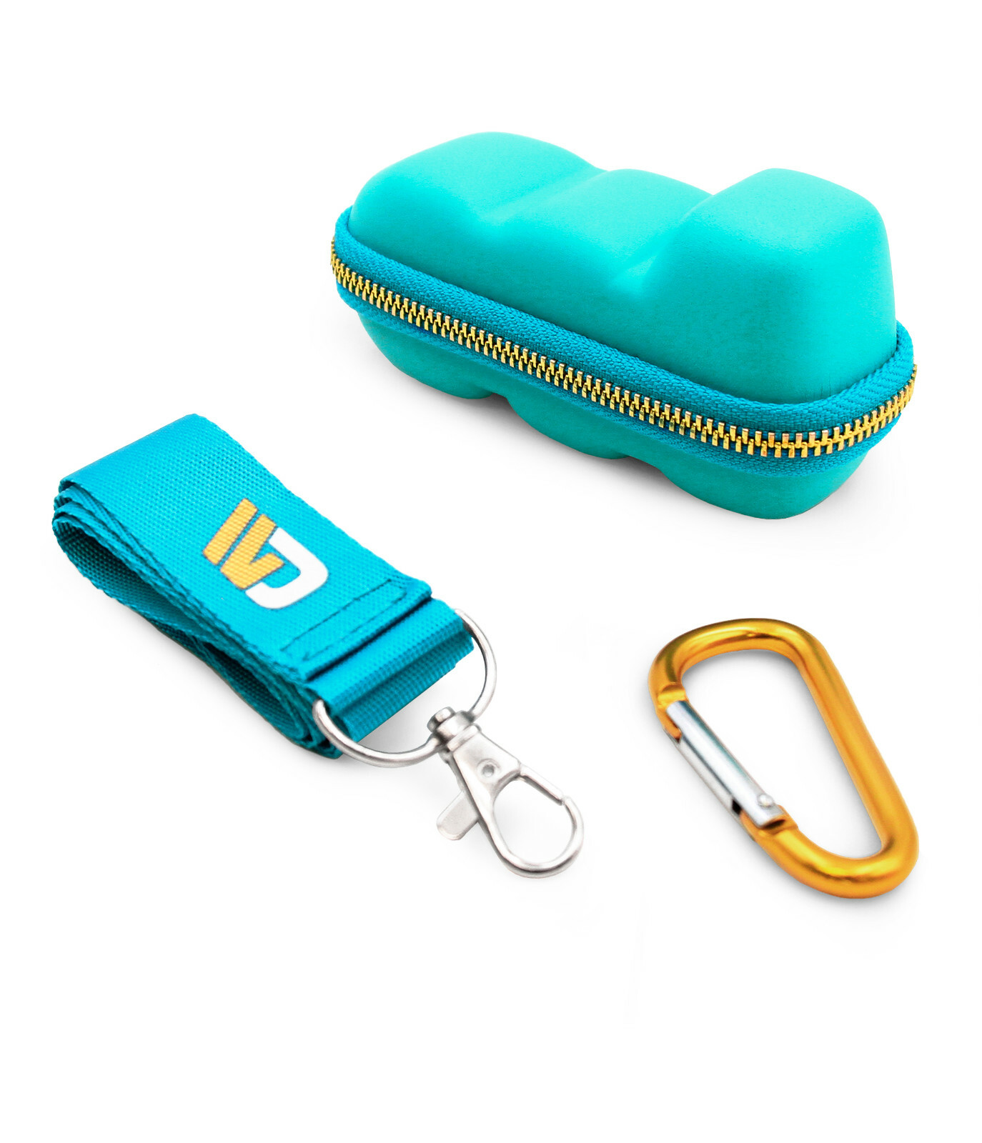 CM Turquoise Asthma Inhaler Travel Case, Does Not Include Inhaler Medicine