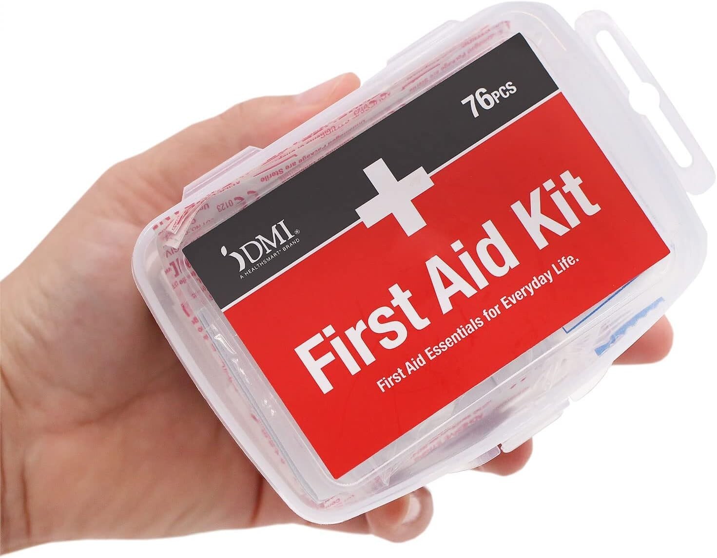 76-Pc First-Aid Kit, All-Purpose Use for Minor Cuts Scrapes Durable Water-Resist