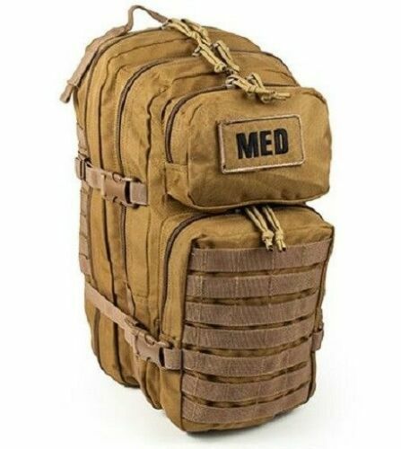 ELITE FIRST AID Tactical Trauma Kit #3 STOCKED w/ Backpack Medic Survival