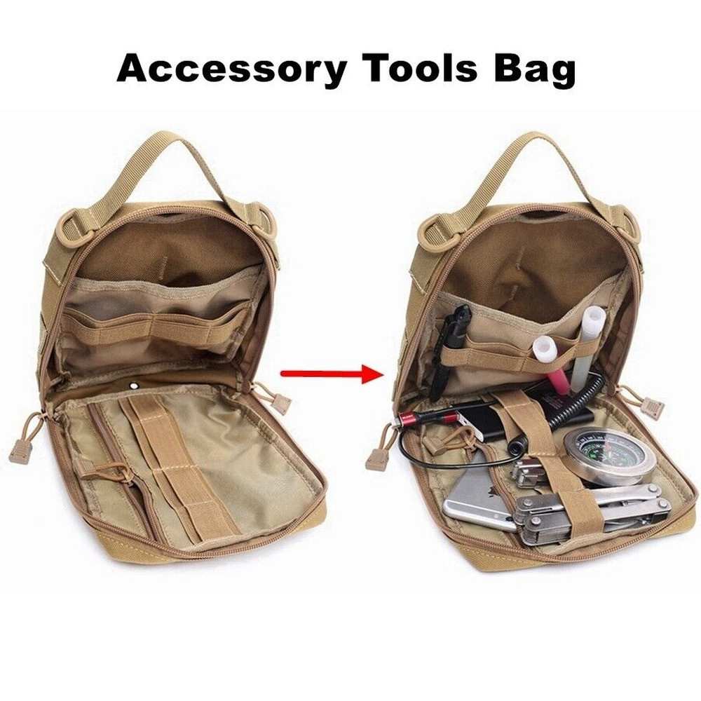 Tactical Molle Bag First Aid Kit Medical Molle Rip Away EMT IFAK Survival Pouch