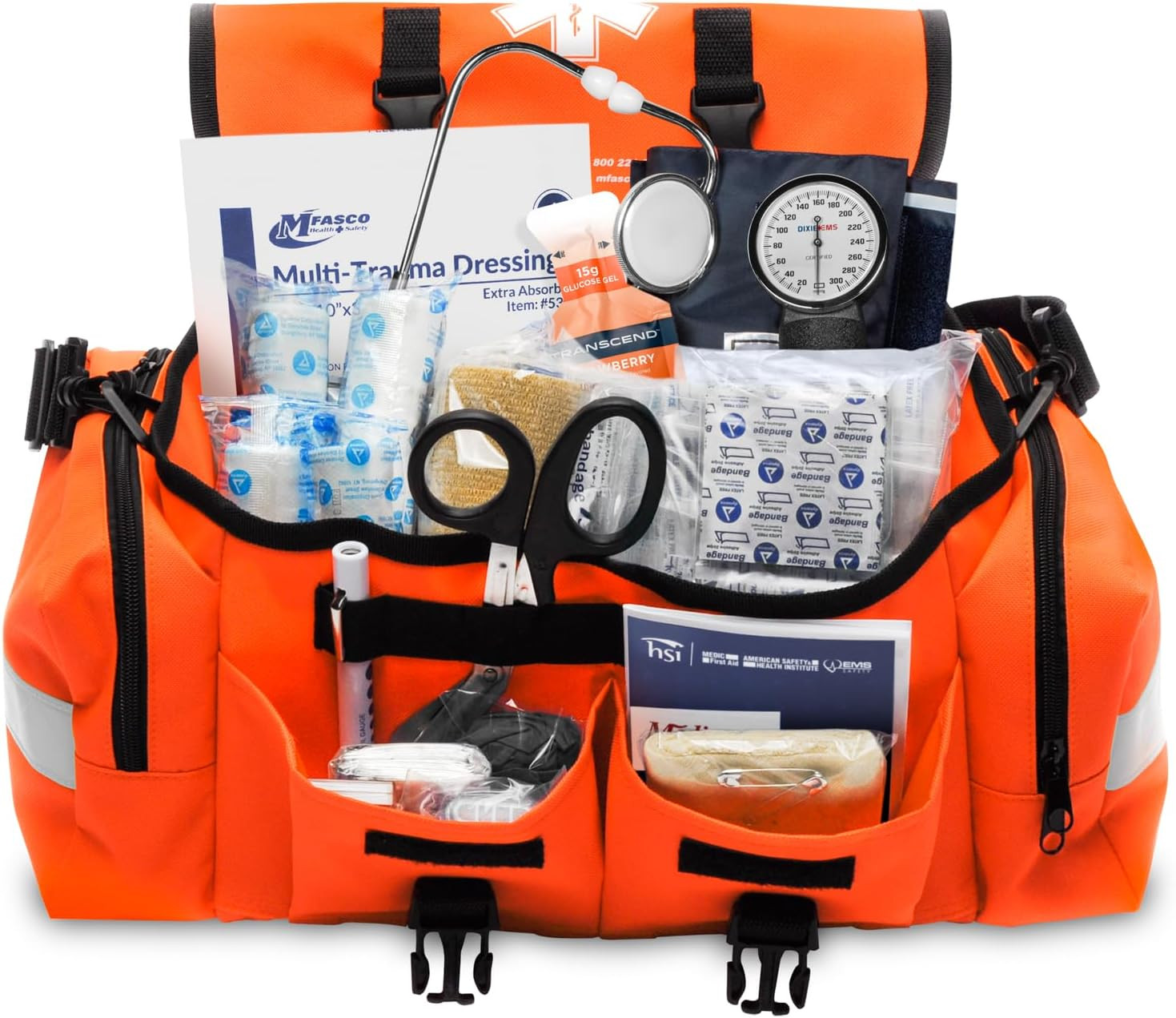 First Responder Fully Stocked Professional Essentials EMT/EMS Trauma Kit w/ Bag