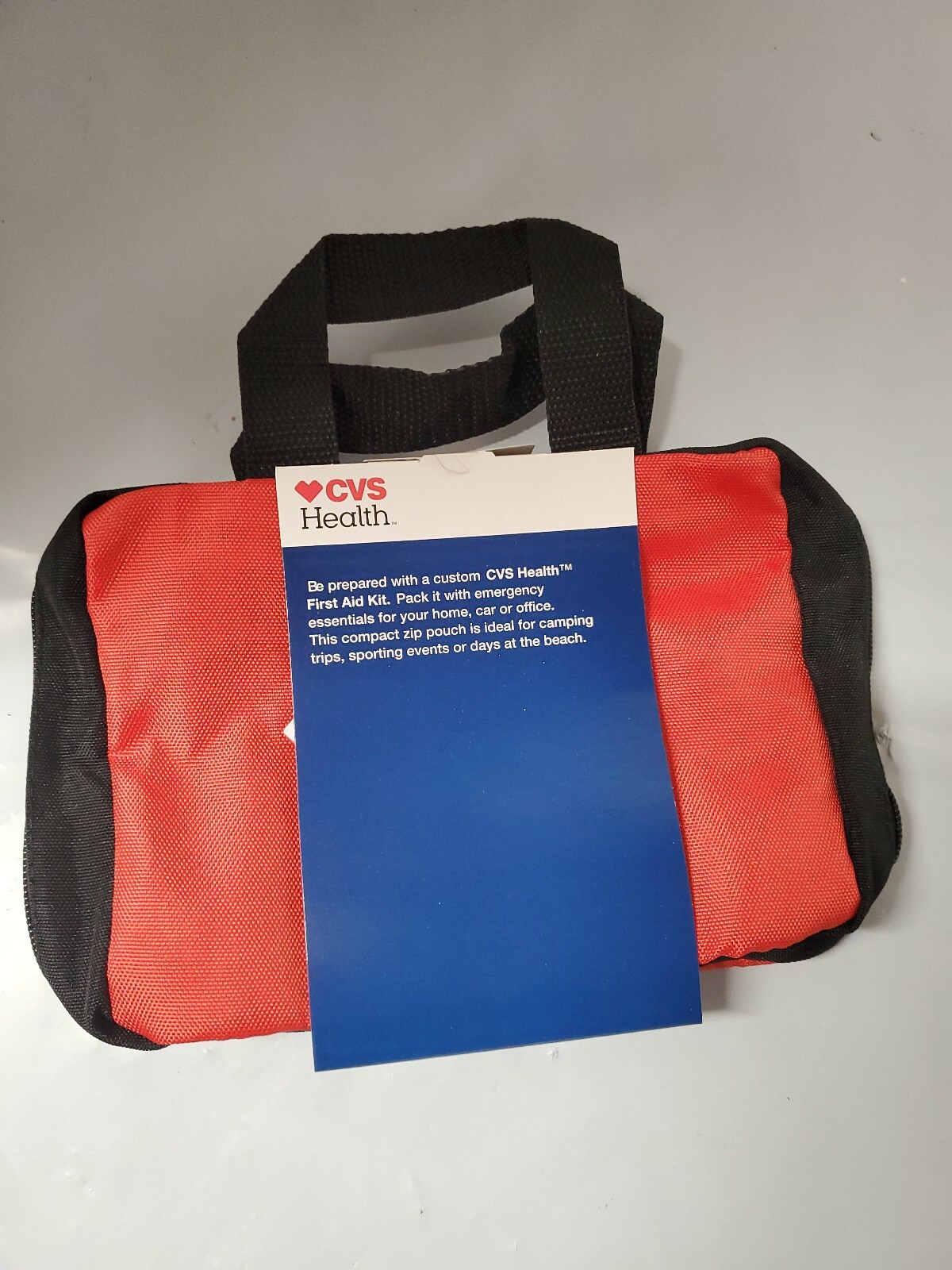 First Aid Case Fill Your Own From CVS Pharmacy Zippered Bag With Pocket